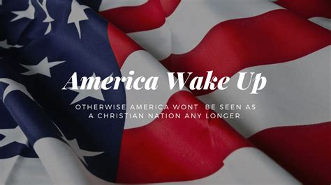 America Wake Up! – My Heart's Cry