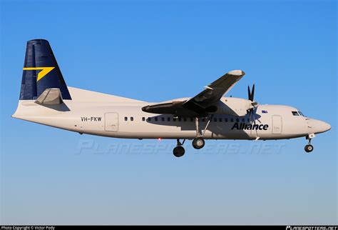 VH FKW Alliance Airlines Fokker 50 F27 Mark 050 Photo By Victor Pody