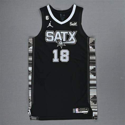 Isaiah Roby San Antonio Spurs Game Worn Statement Edition Jersey