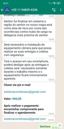 Golpistas Usam Nome De Corretora De Seguros De PG Para Aplicar Golpe Em