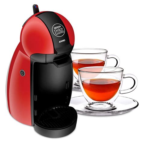 Café Fácil Cafeteira Expresso Dolce Gusto Piccolo Vermelha 220v 2