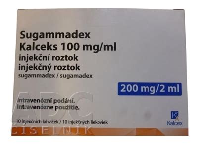 Sugammadex Kalceks Mg Ml Adc Sk