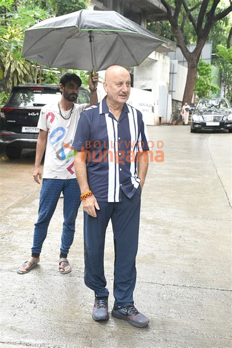 Photos Anupam Kher Snapped Outside Kangana Ranauts Office Parties