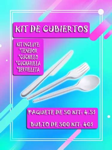 Kit De Cubiertos Desechables Mercadolibre