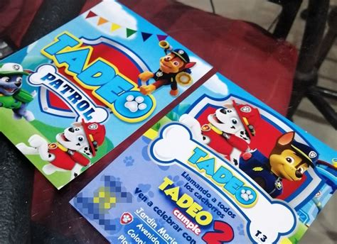 Paw Patrol Dise O Invitaci N Snack Recipes Snacks Pops Cereal Box