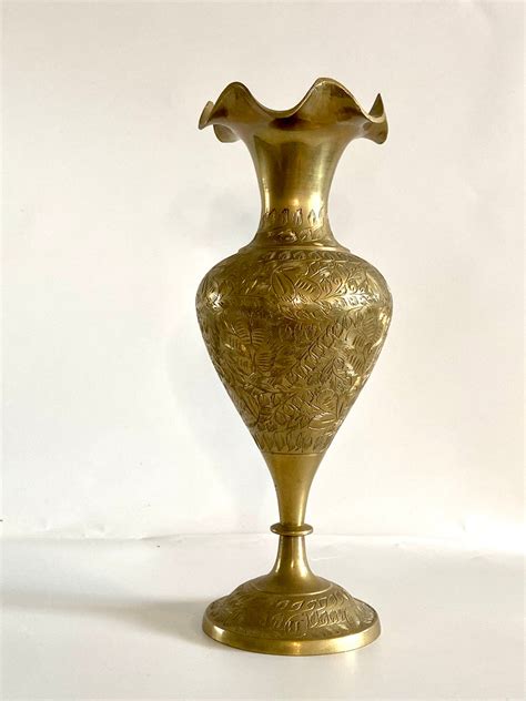 Brass Vase Made In India Etsy