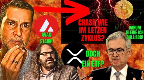 BITCOIN GROßER CRASH WIE BEIM LETZTEN ZYKLUS ICH BIN MASSIV BULLISCH