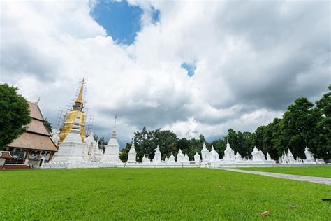 Premium Photo Wat Suan Dok Is A Buddhist Temple Wat At Sunset Sky Is