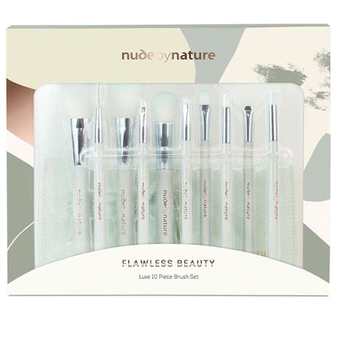 Buy Nude By Nature Flawless Beauty Piece Brush Gift Set X Online