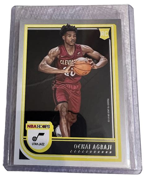 Nba Hoops Ochai Agbaji Rc Rookie Utah Jazz Basketball Card