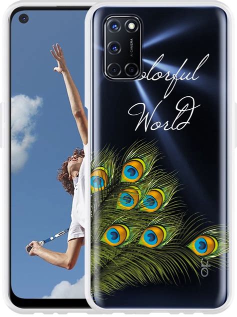 Oppo A Hoesje Peacock World Designed By Cazy Bol