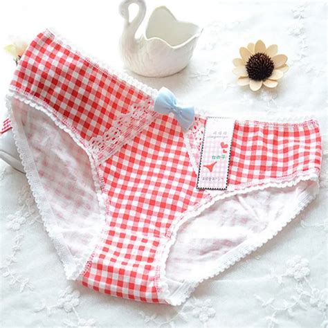 Sweet Candy Color Women Briefs Cotton Lace Comfortable Ladies Panties