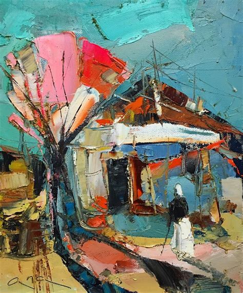 Expressionist Landscape, Painting by Anastasiya Kimachenko | Artmajeur