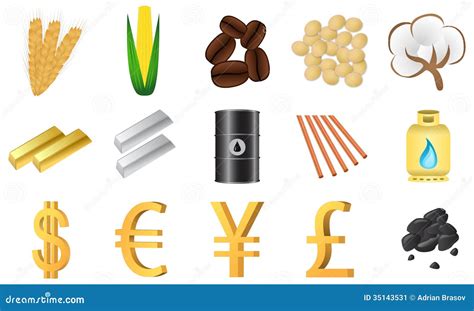 Traded Commodities Stock Image Image 35143531