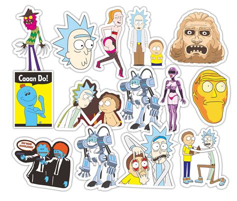 Rick And Morty 瑞克和莫蒂 Sticker Pack 防水貼紙45入組合包｜海肯零七 Jr