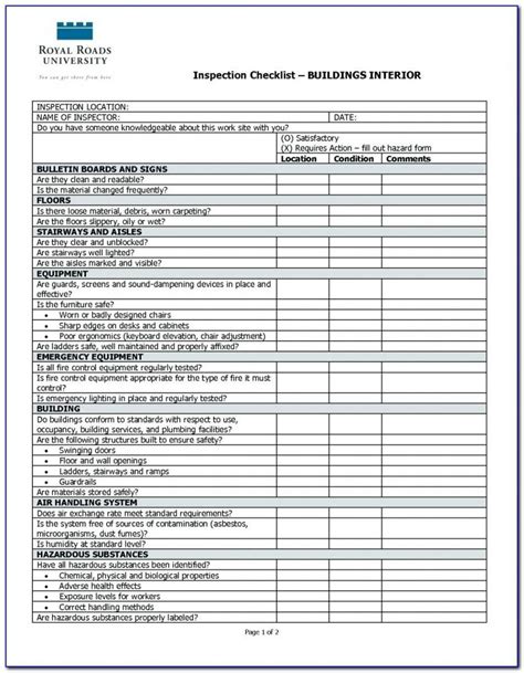 Rental Property Inspection Report Template Free