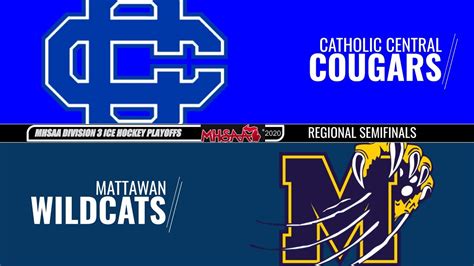 2 28 20 Regional Semifinals Catholic Central Cougars At Mattawan