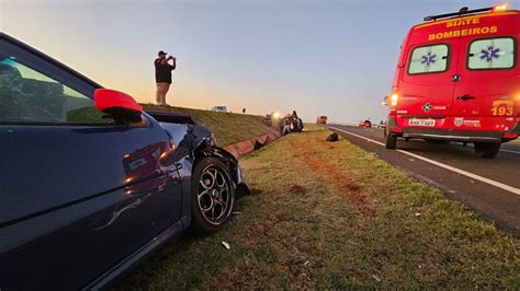 Acidente No Novo Contorno Rodovi Rio De Peabiru Deixa Motorista