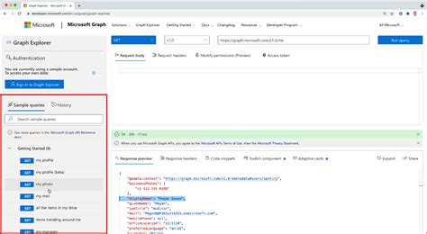 Getting Started Calling the Microsoft Graph API – Code with Dan Blog