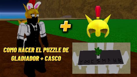 COMO HACER El PUZZLE DE GLADIADOR MAS El CASCO BLOX FRUITS YouTube