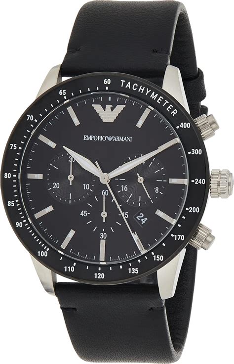 Emporio Armani Watch For Men Quartz Chronograph Movement 43 Mm Multi