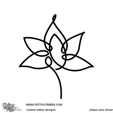 Simple Lotus Flower Drawing Tattoo | Best Flower Site