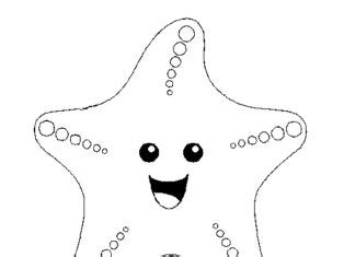 Finding Nemo Starfish Coloring Pages