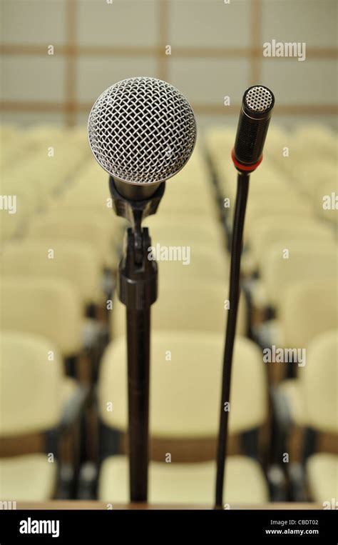 microphone at the conference room Stock Photo - Alamy