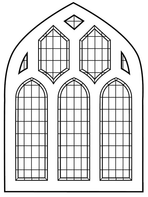 Dibujos De Vidriera De Capilla Para Colorear Para Colorear Pintar E