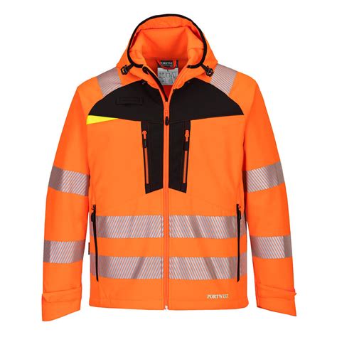 DX475 DX4 Hi Vis Softshell Jacket 3L Boyd Safety Supplies