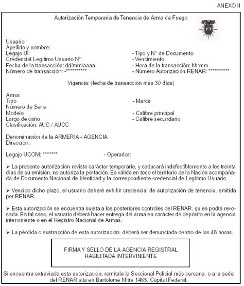 REGISTRO NACIONAL DE ARMAS