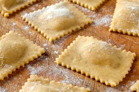 Handmade Agnolotti Typical Piedmont Pasta Stock Image Image Of