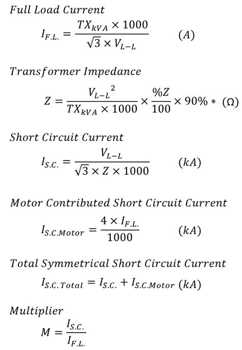 Short Circuit Calculations Excel Monkeyspole