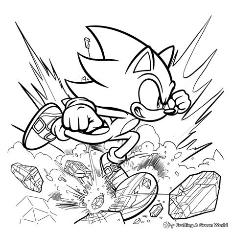 Sonic Boom Sonic Coloring Pages Free Printable