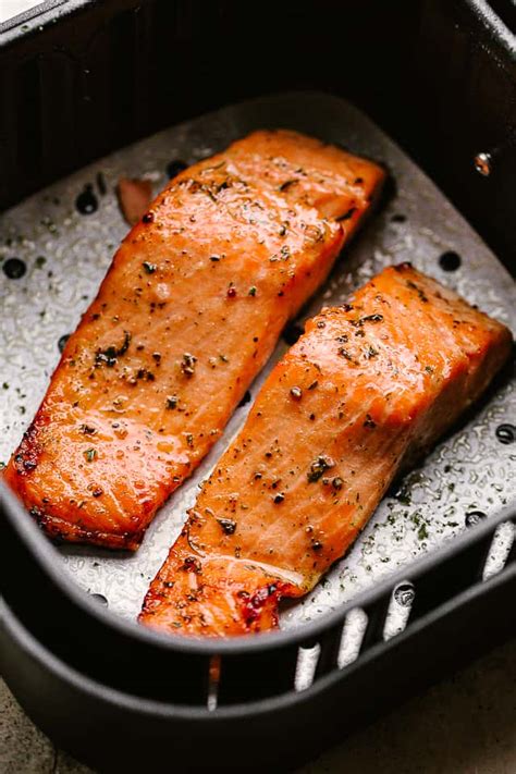 Air Fryer Salmon Recipe - Cooks in 7 Min! | Diethood