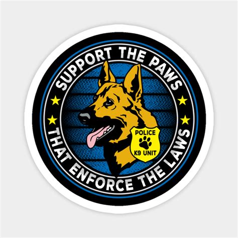 Support The Paws That Enforce The Laws Police K9 By Radstar Police K9