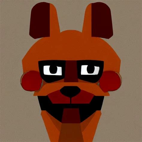 Facial Portrait Of Fnaf Foxy Rough Abstract Sketch Stable Diffusion