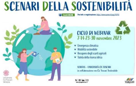 Dal 7 Novembre I Webinar “scenari Della Sostenibilità” Comune Di Venezia Live Le Notizie