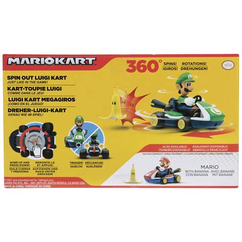 Mario Kart Spinout Luigi Kart Figure Cm