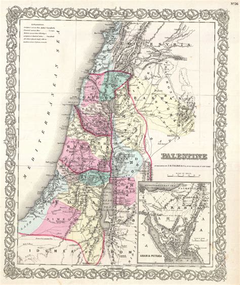 Palestine Geographicus Rare Antique Maps