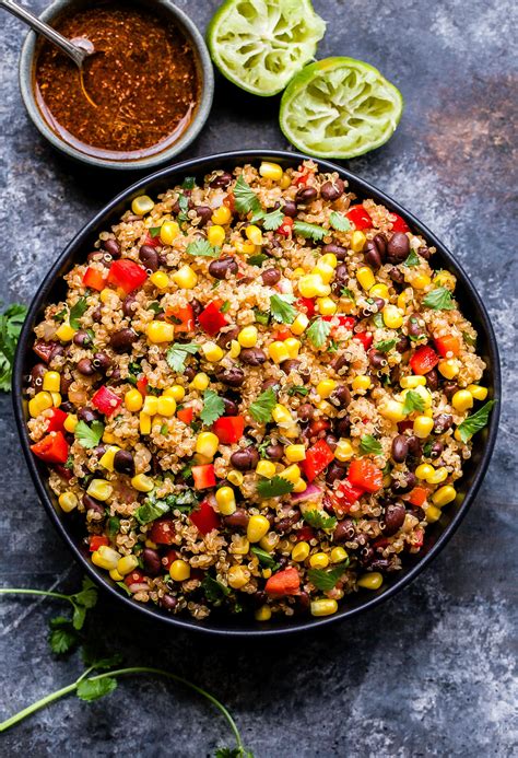 Mexican Quinoa Salad With Honey Lime Vinaigrette Recipe Runner