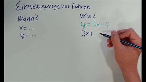 Mathe Einsetzungsverfahren Youtube