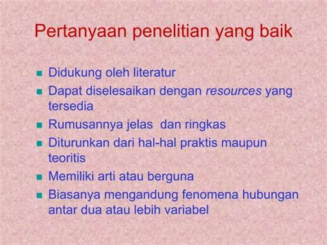 Konsep Dasar Penelitian Masalah Penelitian Ppt