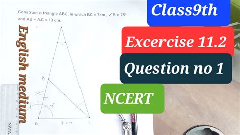 Construct A Triangle Abc In Which Bc Cm B And Ab Ac