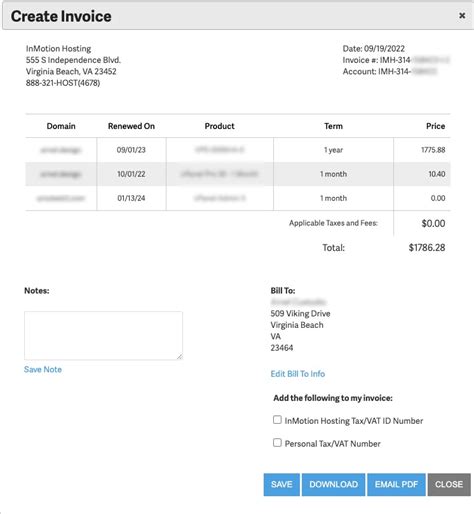 How To View Print Invoices In InMotion Hosting