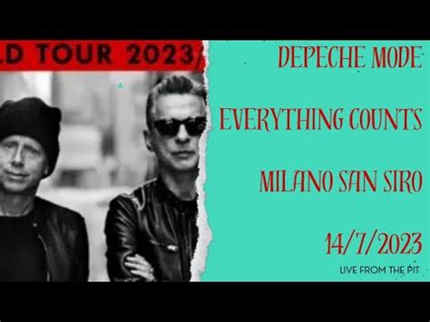 Depeche Mode Everything Counts Live Milano San Siro