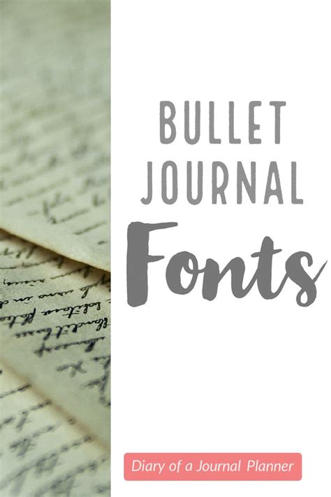 Great Bullet Journal Fonts to try on your Bujo today