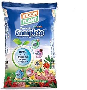 VigorPlant Terriccio Completo 70 Lt Ammendante Torba Neutra Terra Per