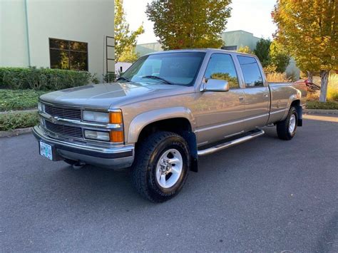 1998 Chevrolet Silverado 3500 Crew Cab 100 Bone Stock For Sale