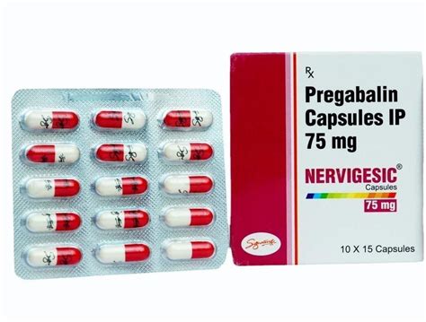 75mg Nervigesic Pregabalin Capsules At Rs 500 Box Pharmaceutical